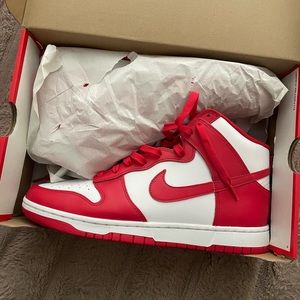 Nike Dunk Hi Retro Red